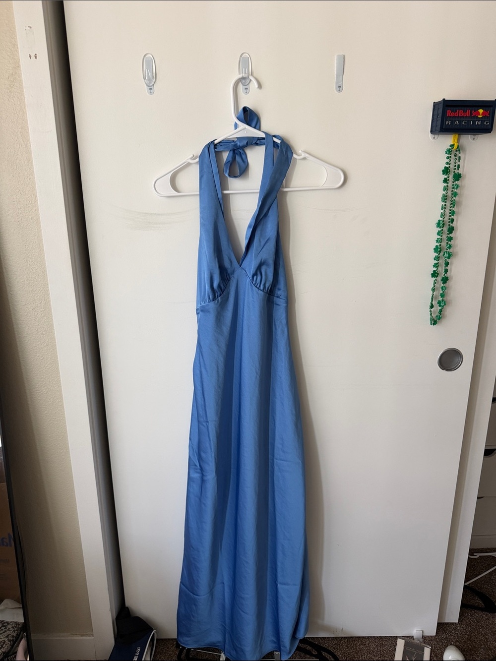 Abercrombie & Fitch Sky Blue Halter Maxi Dress